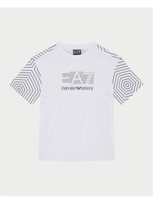 T-shirt bambino EA7 con stampa visibility EMPORIO ARMANI EA7 | 7B000044-AF10378U0002